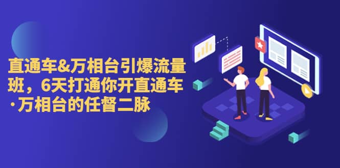 直通车+万相台引爆流量班，6天打通你开直通车·万相台的任督 二脉极优客-网创项目资源站-副业项目-创业项目-搞钱项目极优客网创