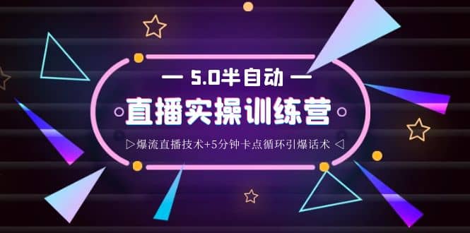蚂蚁·5.0半自动直播2345打法，半自动爆流直播技术+5分钟卡点循环引爆话术极优客-网创项目资源站-副业项目-创业项目-搞钱项目极优客网创
