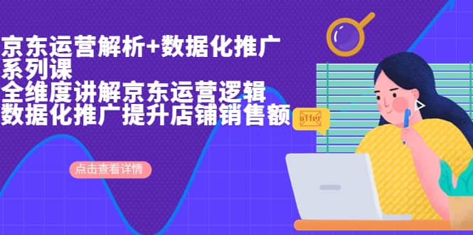 京东运营解析与数据化推广系列课，全维度讲解京东运营逻辑+数据化推广提升店铺销售额极优客-网创项目资源站-副业项目-创业项目-搞钱项目极优客网创