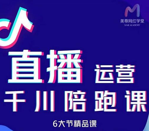 美尊-抖音直播运营千川系统课：直播​运营规划、起号、主播培养、千川投放等极优客-网创项目资源站-副业项目-创业项目-搞钱项目极优客网创