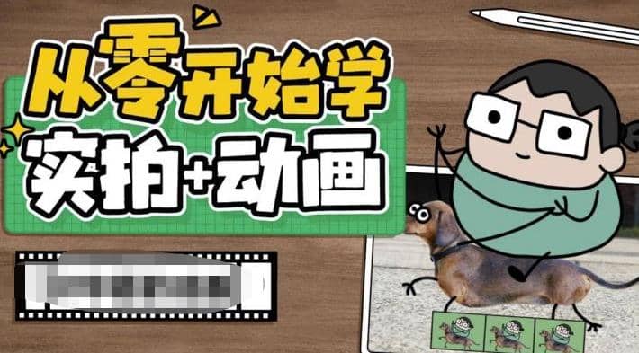 从零开始学实拍加动画，实拍加动画创意教程（49节视频课）极优客-网创项目资源站-副业项目-创业项目-搞钱项目极优客网创