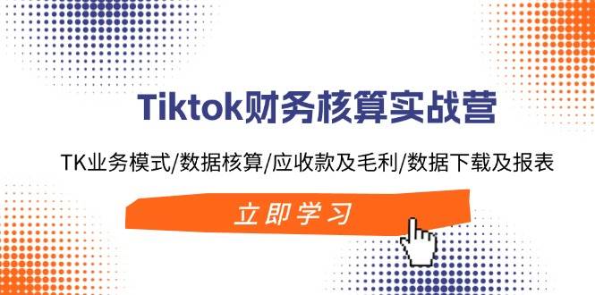 Tiktok财务核算实战营：TK业务模式/数据核算/应收款及毛利/数据下载及报表极优客-网创项目资源站-副业项目-创业项目-搞钱项目极优客网创