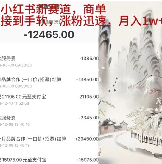 小红书新赛道，商单接到手软，涨粉迅速，一个月1w+极优客-网创项目资源站-副业项目-创业项目-搞钱项目极优客网创