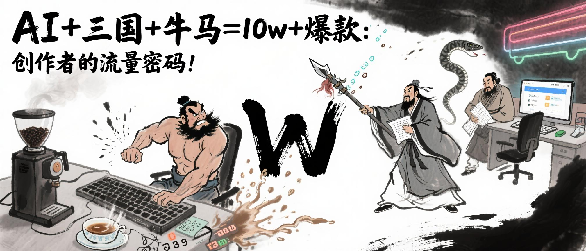 AI+三国+牛马=10w+爆款：创作者的流量密码！极优客-网创项目资源站-副业项目-创业项目-搞钱项目极优客网创
